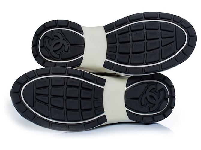 Chanel, CC runner in oro e argento con mesh Bianco D'oro - vista 7