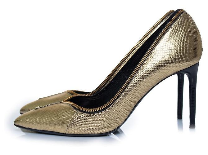 Tom Ford, Python-Absatzschuhe mit goldenem Metallreißverschluss - Ansicht 2