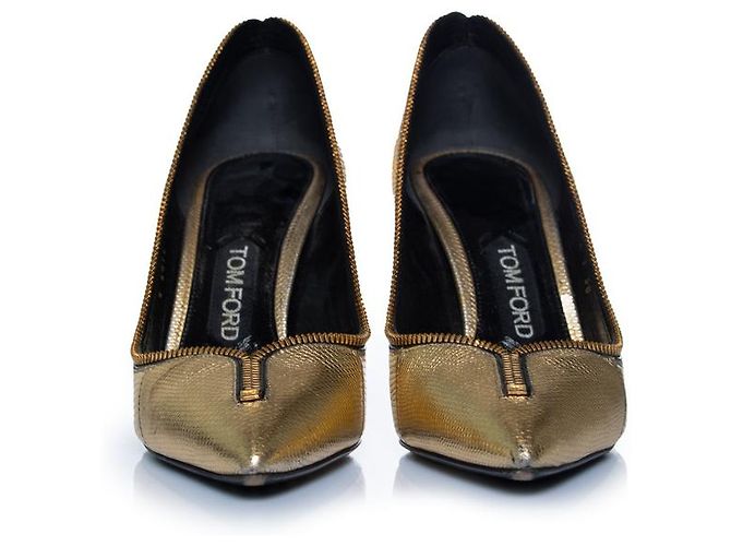 Tom Ford, Python-Absatzschuhe mit goldenem Metallreißverschluss - Ansicht 7