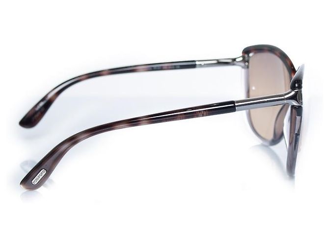 Tom Ford, occhiali da sole Abbey in grigio e marrone - vista 4