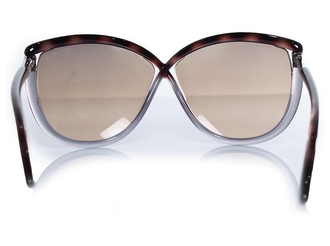 Tom Ford, occhiali da sole Abbey in grigio e marrone - vista 5