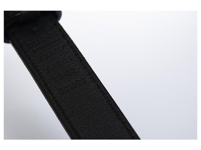 Gucci, schmaler Ledergürtel GG in Schwarz - Ansicht 4