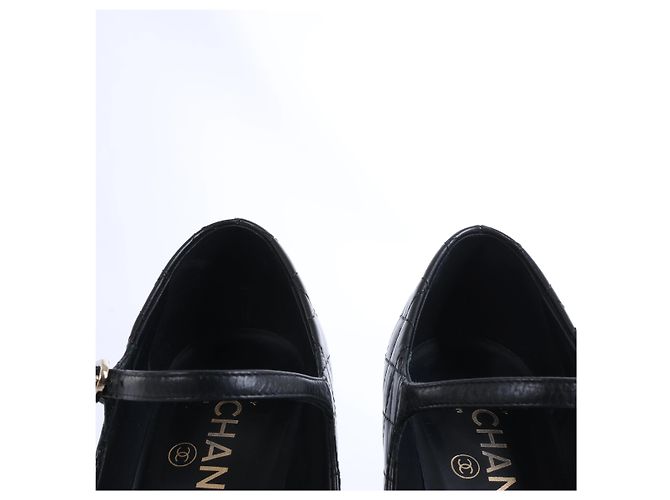 Timeless Décolleté Chanel Coco Mark Matelassé 36.5C G30981 Nero - vista 7