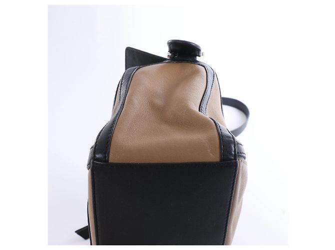 Bolso Loewe Puzzle Small de piel, bolso de mano 2 formas en negro x rosa - vista 10