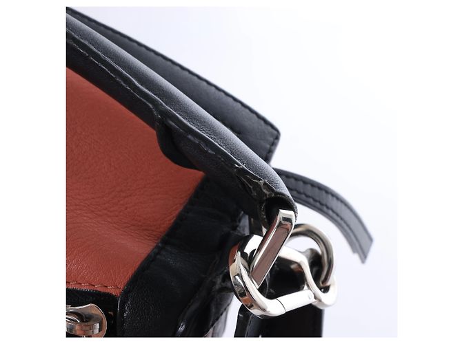 Bolso Loewe Puzzle Small de piel, bolso de mano 2 formas en negro x rosa - vista 12