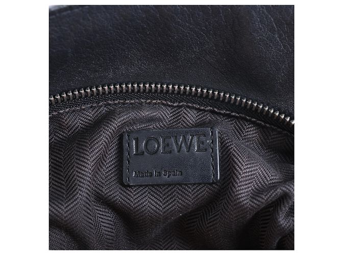 Bolso Loewe Puzzle Small de piel, bolso de mano 2 formas en negro x rosa - vista 17