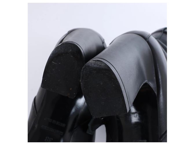 Botines Hermès Juez de piel negra EU 38 Negro - vista 14