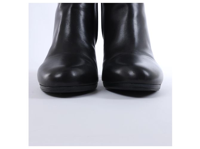 Botines Hermès Juez de piel negra EU 38 Negro - vista 4