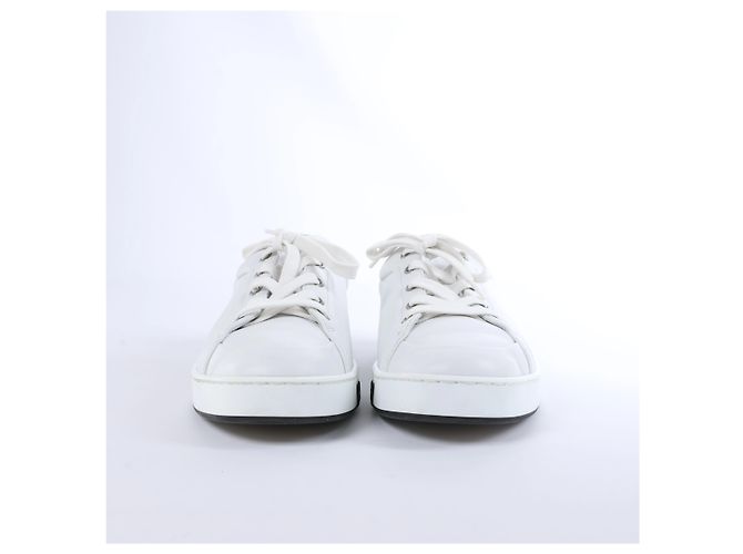 Sneakers Hermès in pelle di capretto bianca 38 251075Z - vista 4
