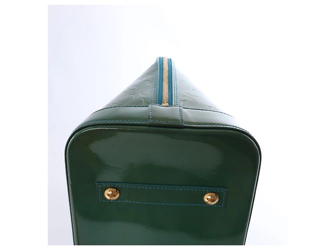 Borsa Louis Vuitton Vernis Alma GM Green M93628 Blu - vista 8