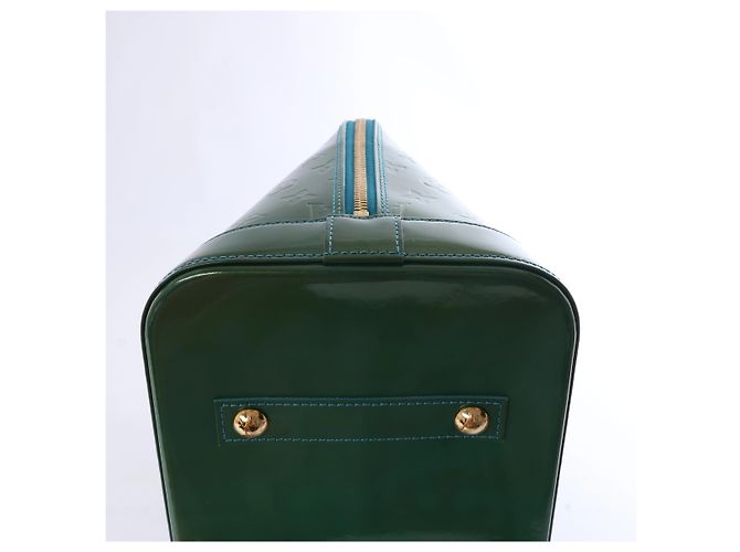 Borsa Louis Vuitton Vernis Alma GM Green M93628 Blu - vista 9