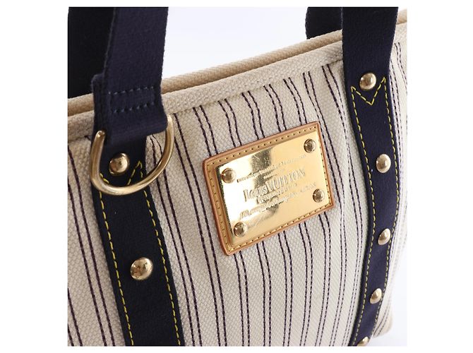 Louis Vuitton Antigua Cabas MM Blue Tote M40132 Azul - vista 12