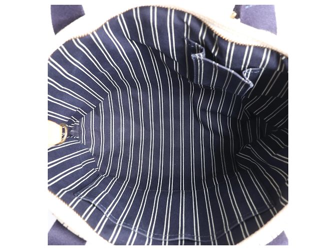 Louis Vuitton Antigua Cabas MM Blue Tote M40132 Azul - vista 13