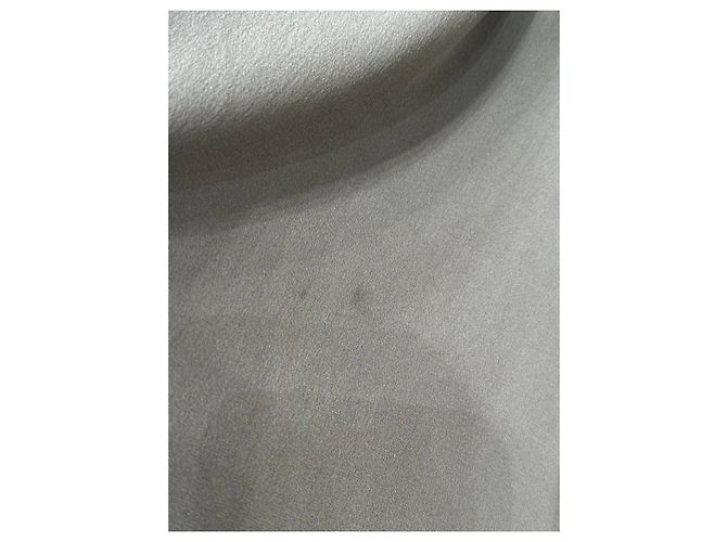 Vestido maxi Brunello Cucinelli de seda gris, espalda abierta, Sz.M, de segunda mano - vista 8