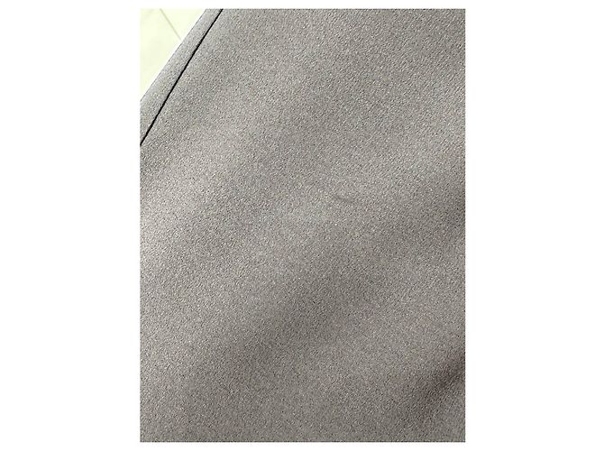 Vestido maxi Brunello Cucinelli de seda gris, espalda abierta, Sz.M, de segunda mano - vista 9