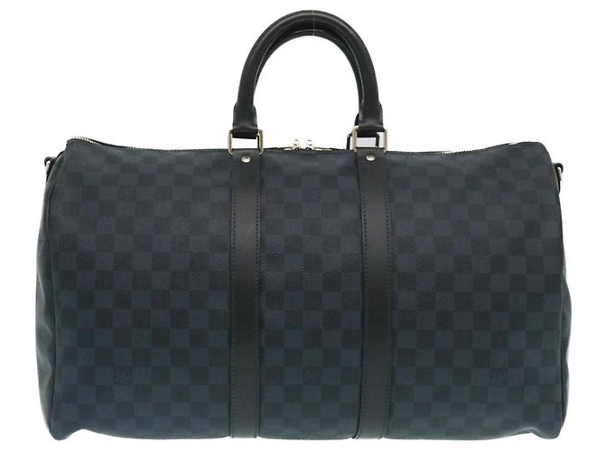 Louis Vuitton Keepall Bandouliere Damier Graphite 45 Blu - vista 2