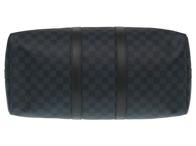 Louis Vuitton Keepall Bandouliere Damier Graphite 45 Blu - vista 4