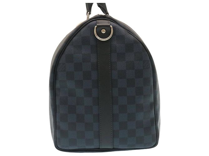 Louis Vuitton Keepall Bandouliere Damier Graphite 45 Blu - vista 5