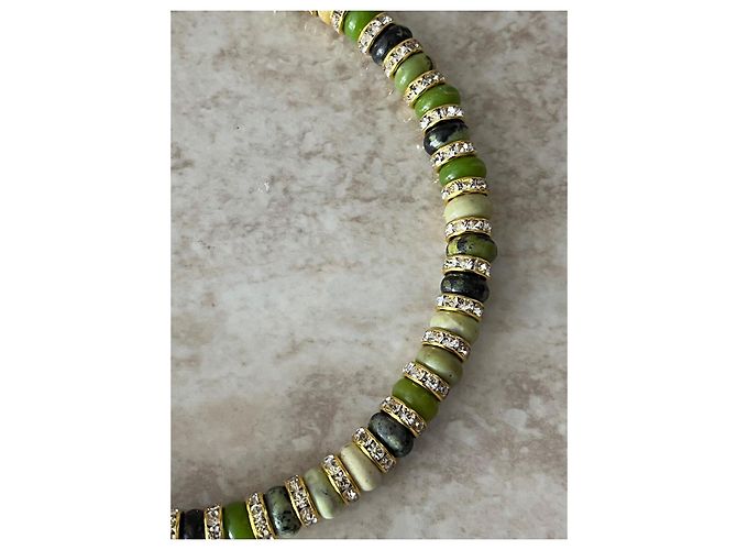 Autre Marque Collana HYPSO in pietre verdi e oro Multicolore Verde Gold hardware - vista 2