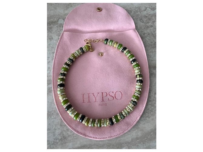 Autre Marque Collana HYPSO in pietre verdi e oro Multicolore Verde Gold hardware - vista 4