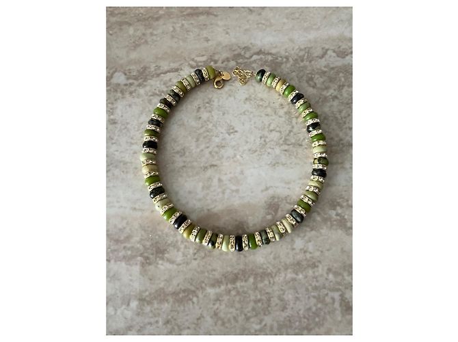 Autre Marque Collana HYPSO in pietre verdi e oro Multicolore Verde Gold hardware - vista 5