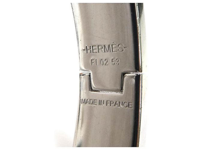 Hermès Bracciale Rigido Hermes HERMES Argento Bianco - vista 8