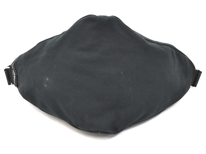 Borsa a tracolla Prada in tela nera Nero - vista 4