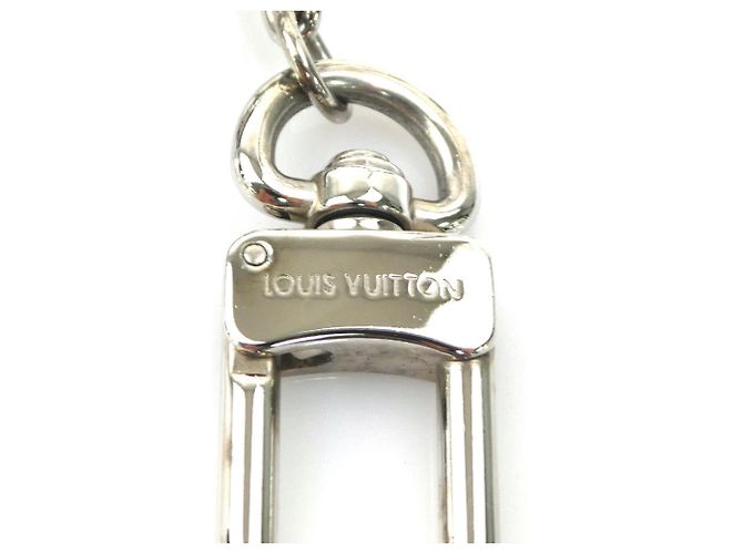 Chaveiro Charm Louis Vuitton Preto Prata Verde - vista 10