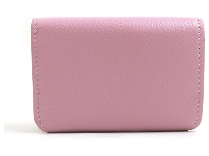 Portafoglio Tri-fold Balenciaga in pelle rosa - vista 2