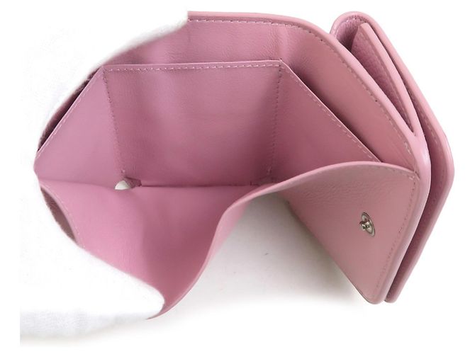 Portafoglio Tri-fold Balenciaga in pelle rosa - vista 4