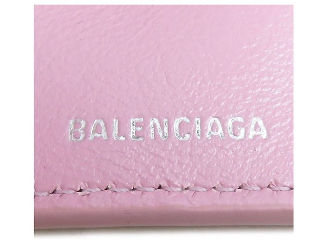Portafoglio Tri-fold Balenciaga in pelle rosa - vista 6