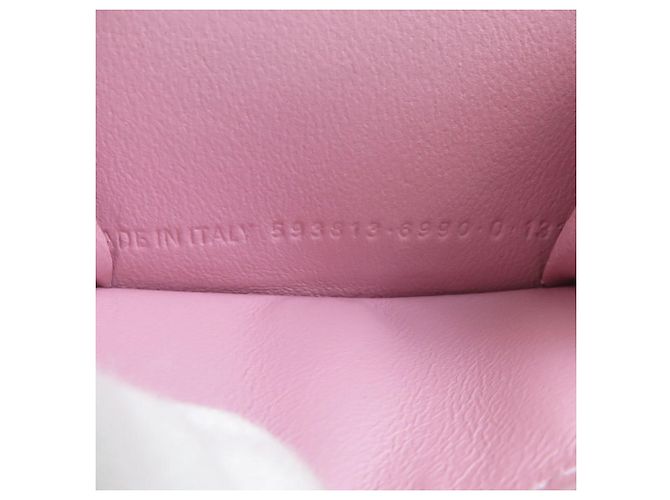 Portafoglio Tri-fold Balenciaga in pelle rosa - vista 7