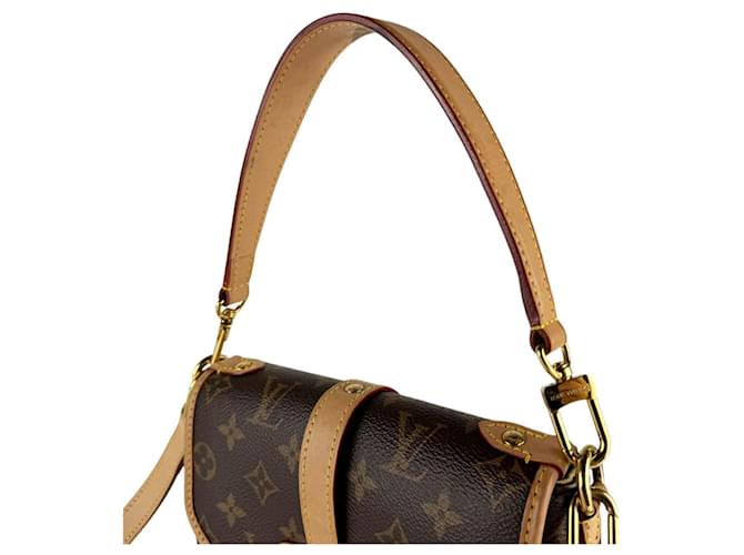 Saumur Borsa a tracolla Louis Vuitton Monogram Marrone Monogramma - vista 10
