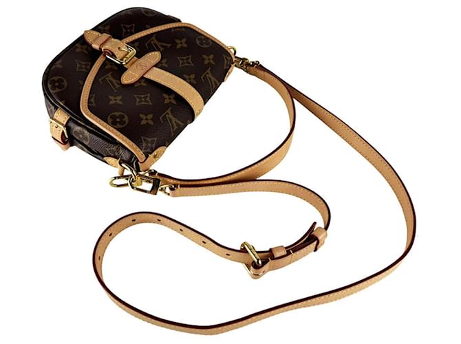 Saumur Borsa a tracolla Louis Vuitton Monogram Marrone Monogramma - vista 11