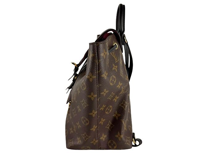 Zaino Louis Vuitton Monogram Montsouris NM PM Nero Monogramma - vista 2