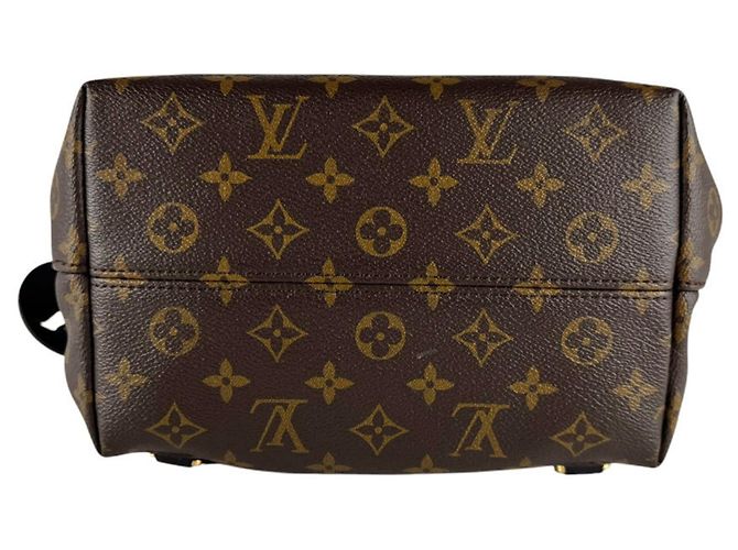 Zaino Louis Vuitton Monogram Montsouris NM PM Nero Monogramma - vista 4