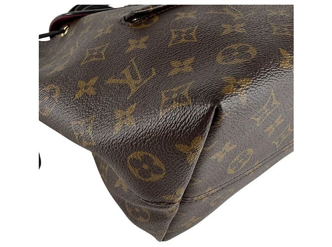 Zaino Louis Vuitton Monogram Montsouris NM PM Nero Monogramma - vista 9