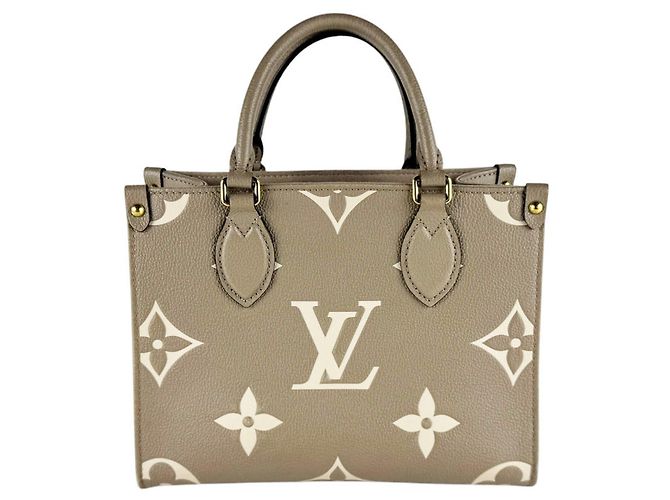 Borsa Louis Vuitton Monogram Empreinte OnTheGo PM Grigio - vista 3