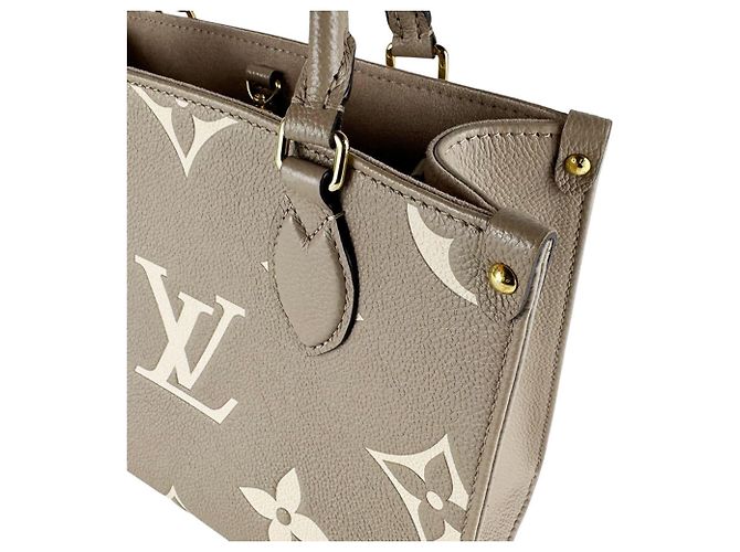 Borsa Louis Vuitton Monogram Empreinte OnTheGo PM Grigio - vista 6