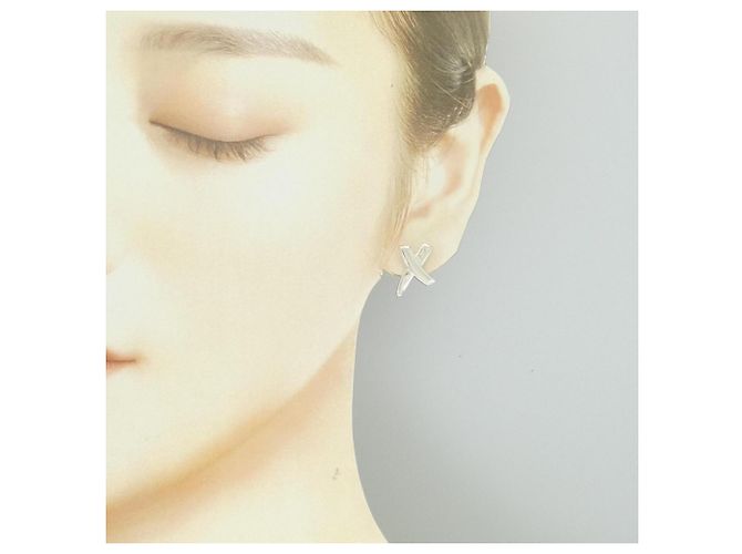 Tiffany & Co Orecchini Tiffany Kiss in Argento 925 - vista 4