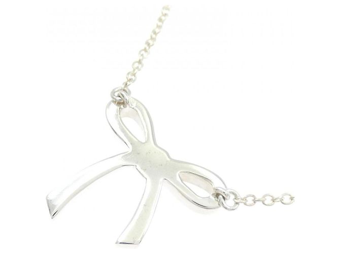 Tiffany & Co Tiffany Bow Halskette Silber - Ansicht 4