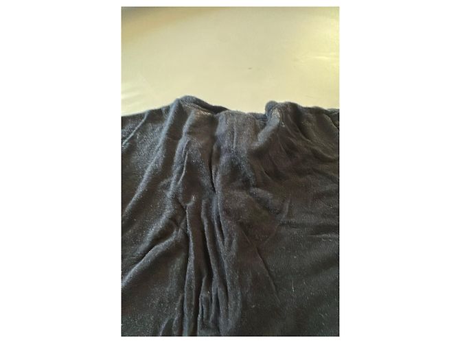 Ann Demeulemeester Camiseta de manga larga negra con botones Negro - vista 6