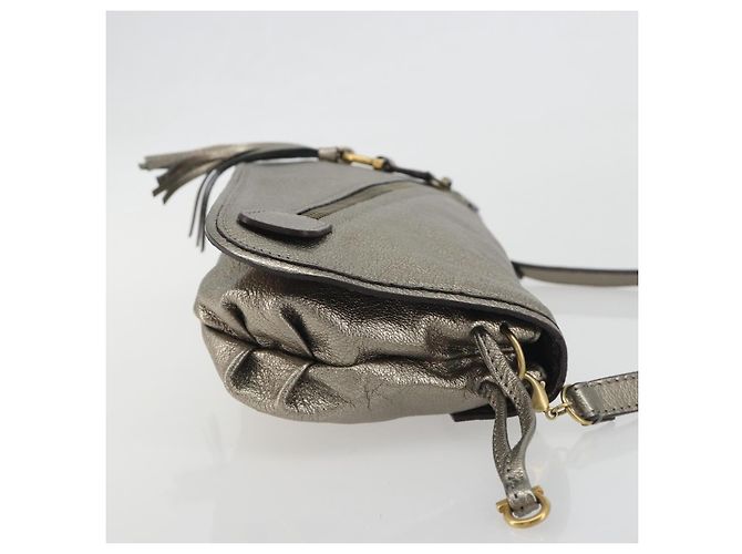 Salvatore Ferragamo Gancini Leather Argento - vista 3