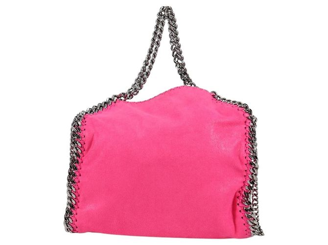 Stella Mc Cartney Stella McCartney Falabella Fold Over Suede Rosa - vista 2