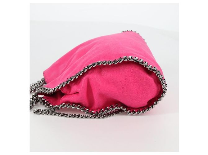 Stella Mc Cartney Stella McCartney Falabella Fold Over Suede Rosa - vista 3