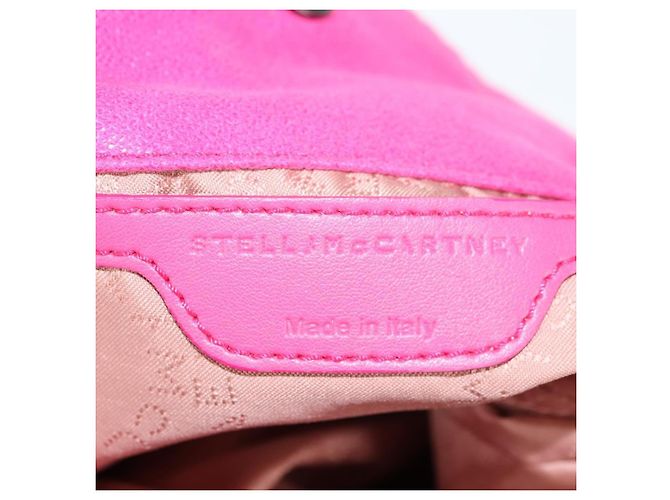 Stella Mc Cartney Stella McCartney Falabella Fold Over Suede Rosa - vista 6
