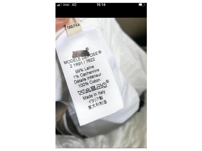 Céline Calças Celine em lã e cashmere Bege - vista 6