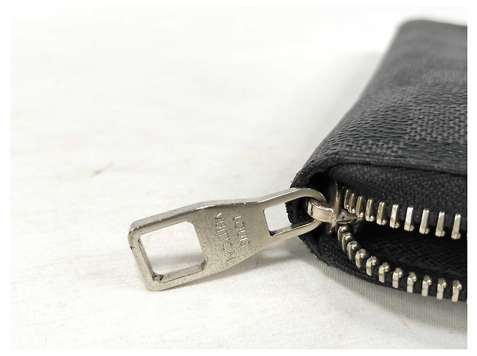 Portafoglio Zippy verticale Louis Vuitton Damier Graphite 20 cm Nero - vista 7
