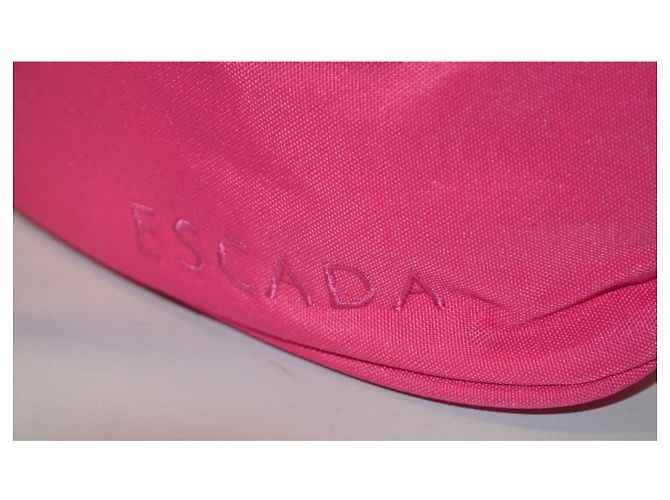 Escada zweifarbige Canvas-Tasche Pink Blau - Ansicht 5