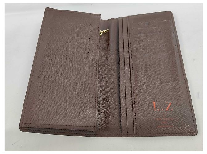 Louis Vuitton Brazza Long Bifold Damier medium Marrone - vista 6